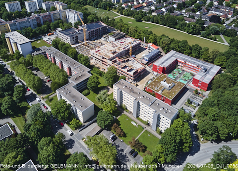 06.07.2021- Schule am Strehleranger mit Ostpark und Umgebung in Neuperlach