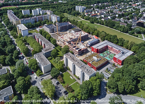 06.07.2021- Schule am Strehleranger mit Ostpark und Umgebung in Neuperlach