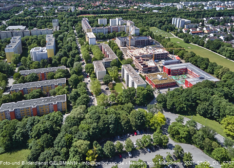 06.07.2021- Schule am Strehleranger mit Ostpark und Umgebung in Neuperlach