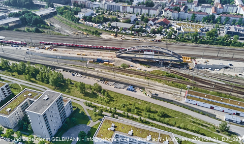 21.07.2021- Hirschgarten Stammstrecke 2 - die Brückenverschiebung
