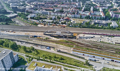 21.07.2021- Hirschgarten Stammstrecke 2 - die Brückenverschiebung