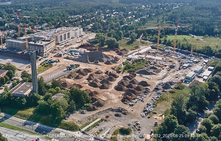 25.08.2021 - Baustelle Pandion Verde und DEMOS-Baustelle im Alexisqaurtier