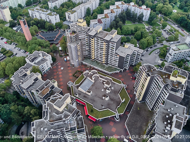 01.09.2021 - Blick zum Alexisquartier, dem Neubau der Grundschule und ins Marx-Zentrum