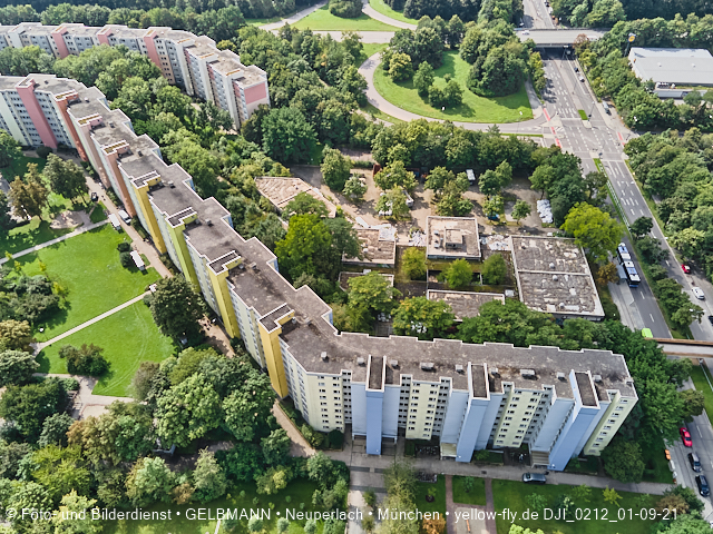 01.09.2021 - Abrissbaustelle Quiddezentrum und Blick zum Ostpark