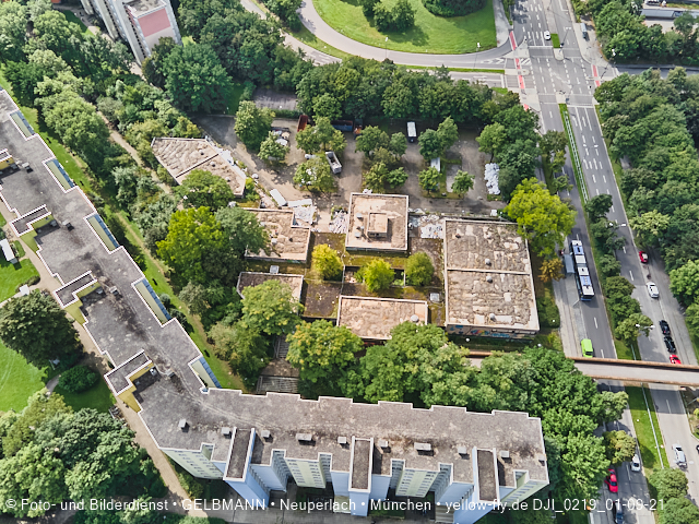 01.09.2021 - Abrissbaustelle Quiddezentrum und Blick zum Ostpark