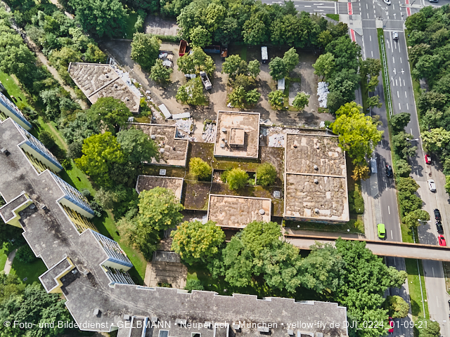 01.09.2021 - Abrissbaustelle Quiddezentrum und Blick zum Ostpark