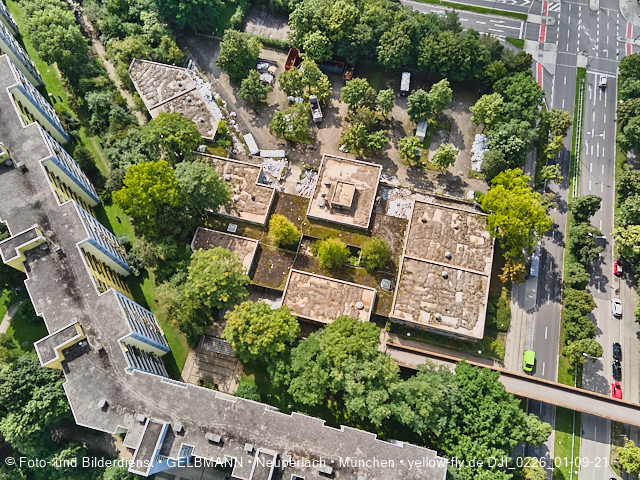 01.09.2021 - Abrissbaustelle Quiddezentrum und Blick zum Ostpark