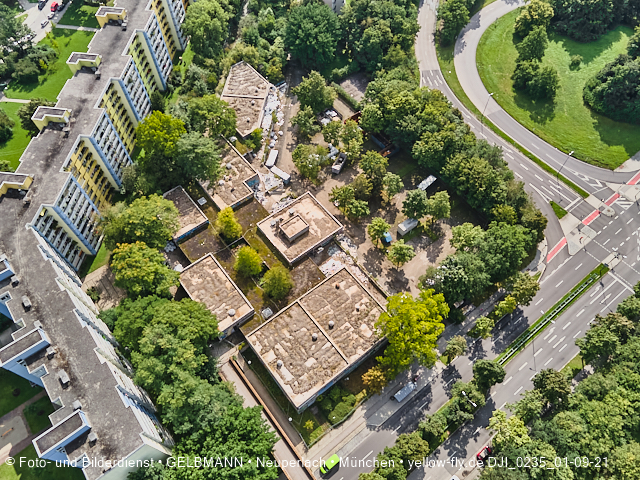 01.09.2021 - Abrissbaustelle Quiddezentrum und Blick zum Ostpark