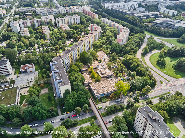 01.09.2021 - Abrissbaustelle Quiddezentrum und Blick zum Ostpark