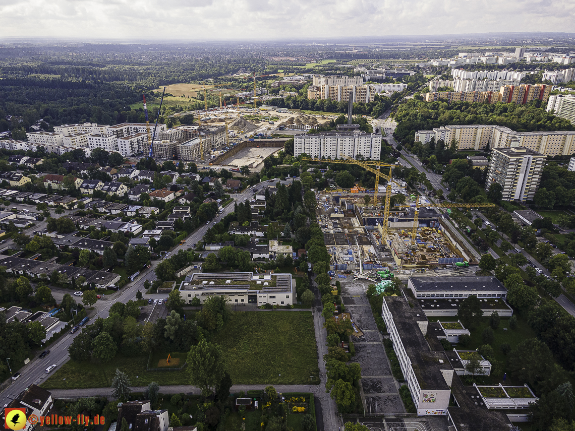 01.09.2021 - Alexisquartier und Grundschule Wohnanalge Karl-Marx-Ring in Neuperlach