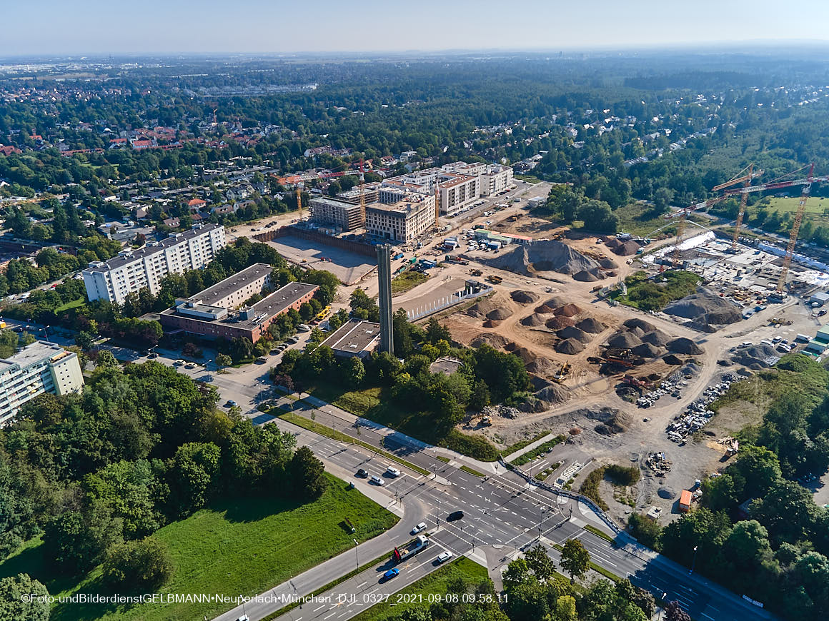 08.09.2021 - Baustelle Pandionveerde in Neuperlach