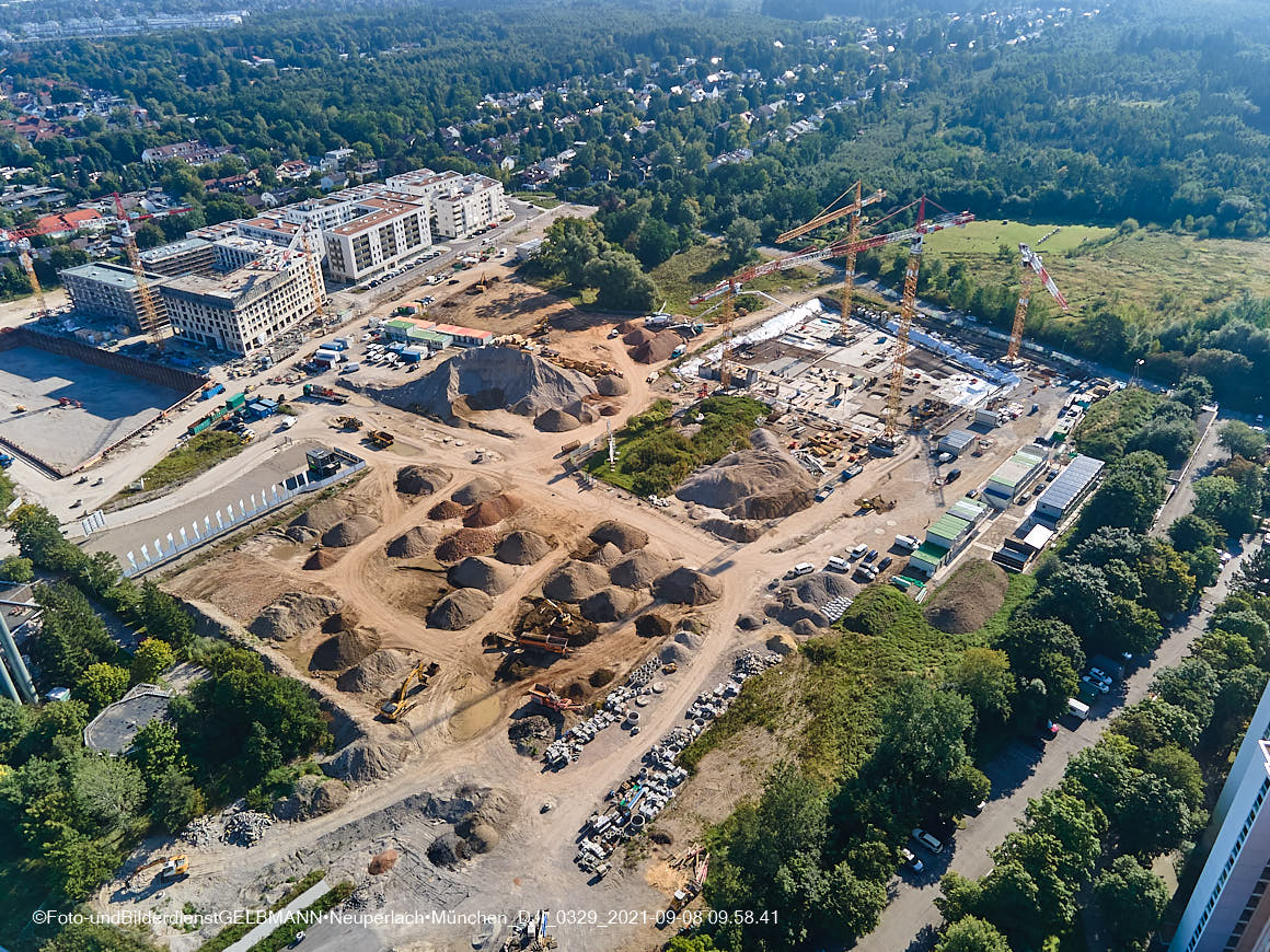 08.09.2021 - Baustelle Pandionveerde in Neuperlach