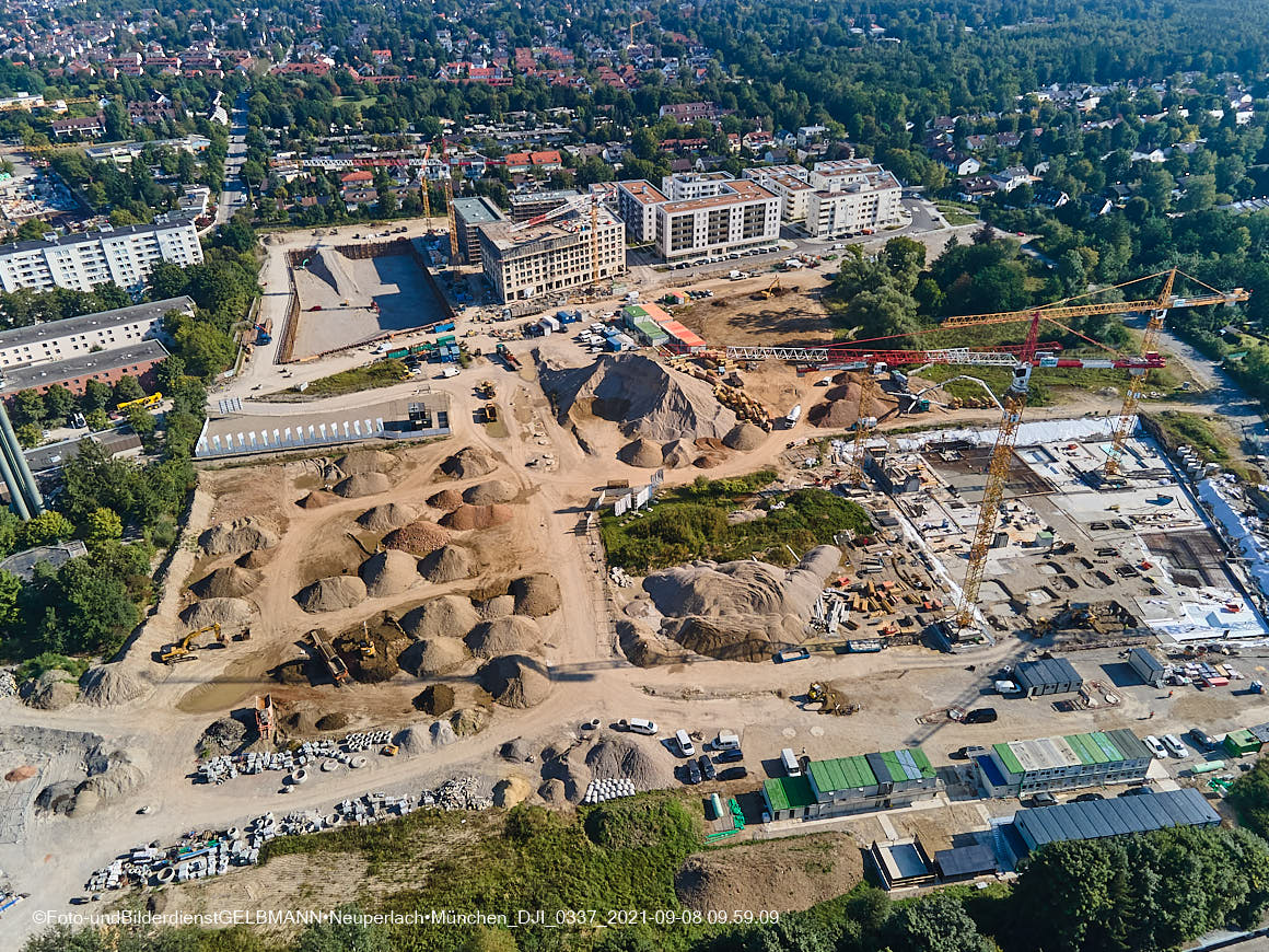 08.09.2021 - Baustelle Pandionveerde in Neuperlach
