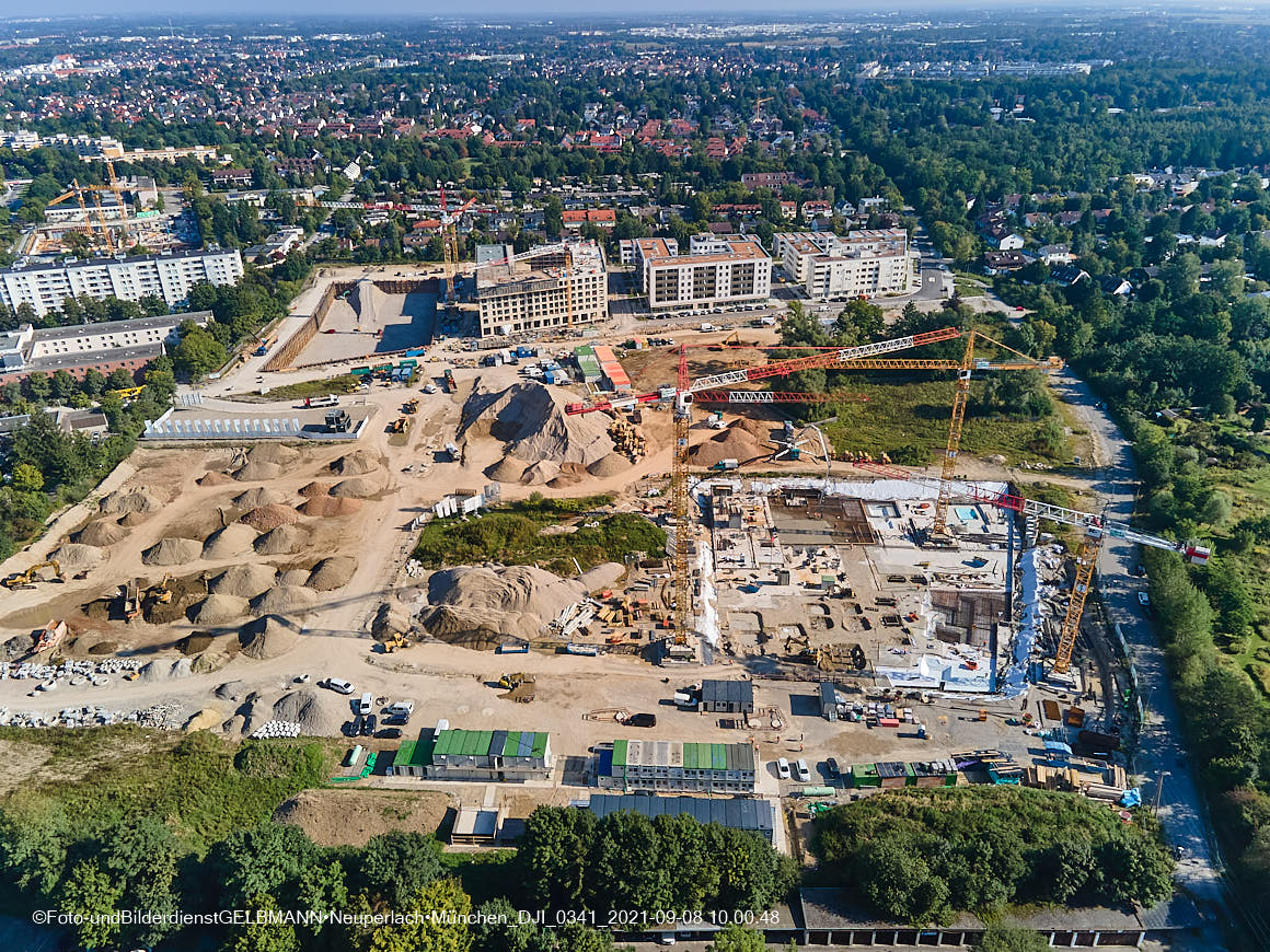 08.09.2021 - Baustelle Pandionveerde in Neuperlach
