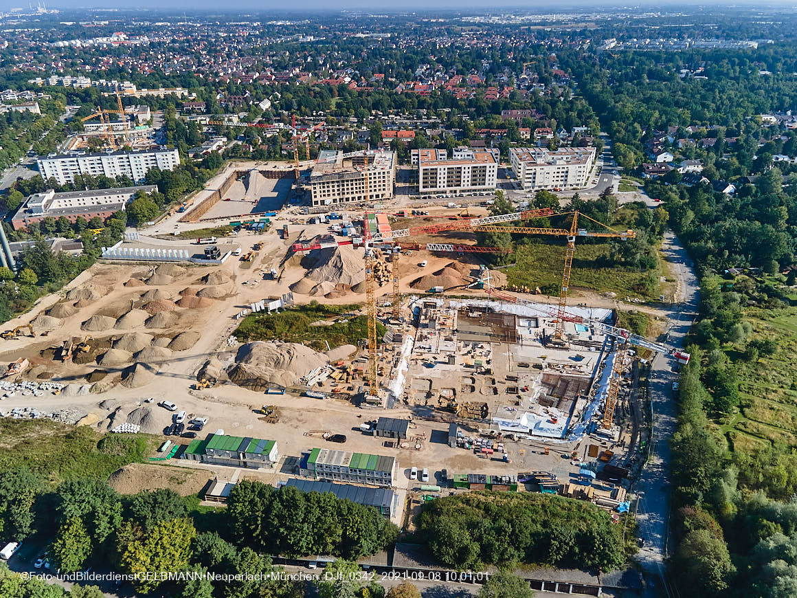 08.09.2021 - Baustelle Pandionveerde in Neuperlach