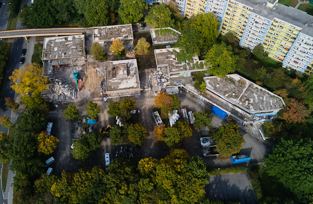 28.09.2021 - Abrissbegin des Quiddezentrums in Neuperlach