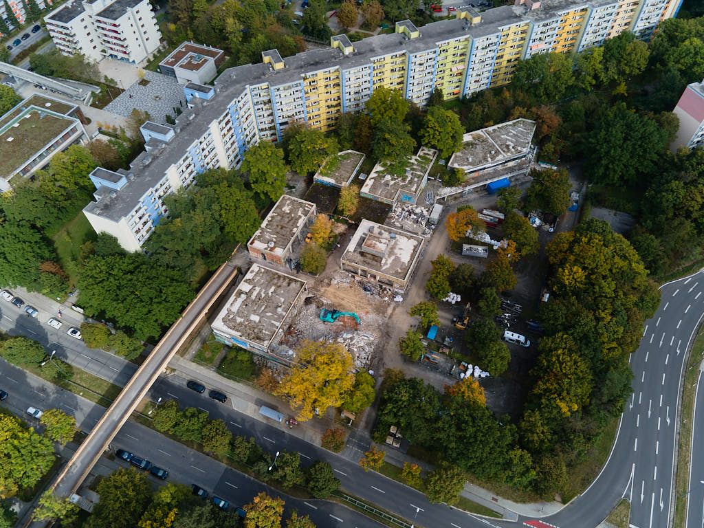 28.09.2021 - Abrissbegin des Quiddezentrums in Neuperlach