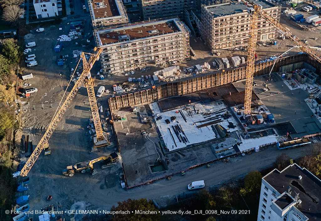 09.11.2021 - Baustelle Alexisquartier - Baugrube Das Duett