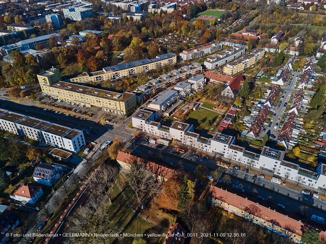 09.11.2021 - Baustelle Maikäfersiedlung in Ber am Laim und  Neuperlach