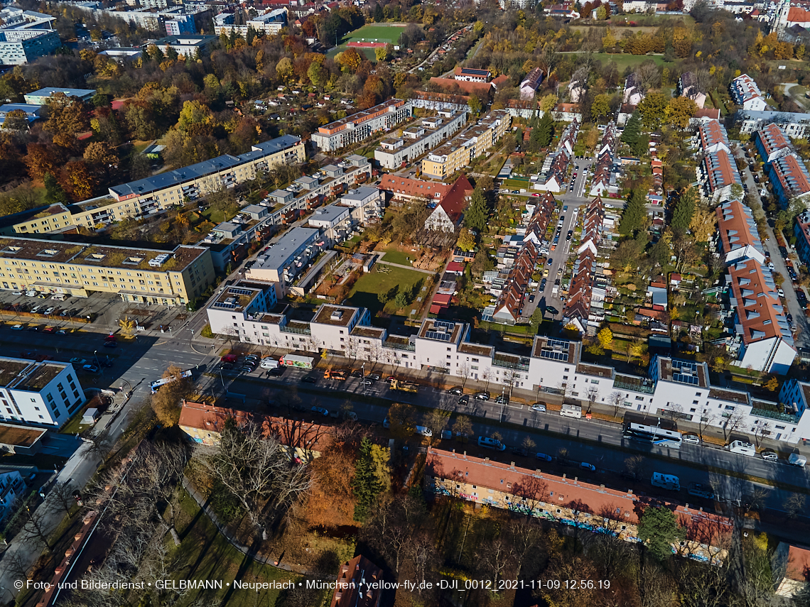 09.11.2021 - Baustelle Maikäfersiedlung in Ber am Laim und  Neuperlach