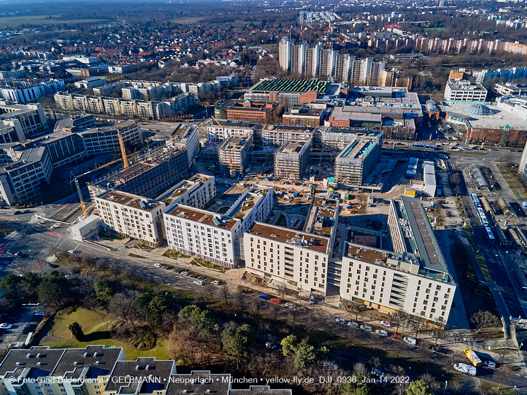 14.01.2022 - Baustelle Perlach Plaza in Neuperlach 14.01.2022 - Baustelle Perlach Plaza in Neuperlach