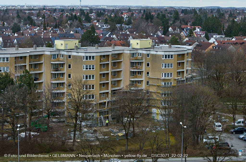 22.02.2022 - Kreissäge an der Großsanierung am Karl-Marx-Ring