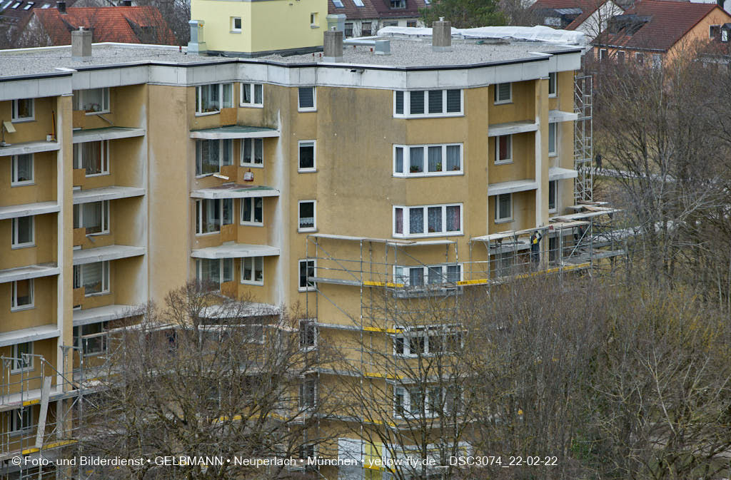 22.02.2022 - Kreissäge an der Großsanierung am Karl-Marx-Ring