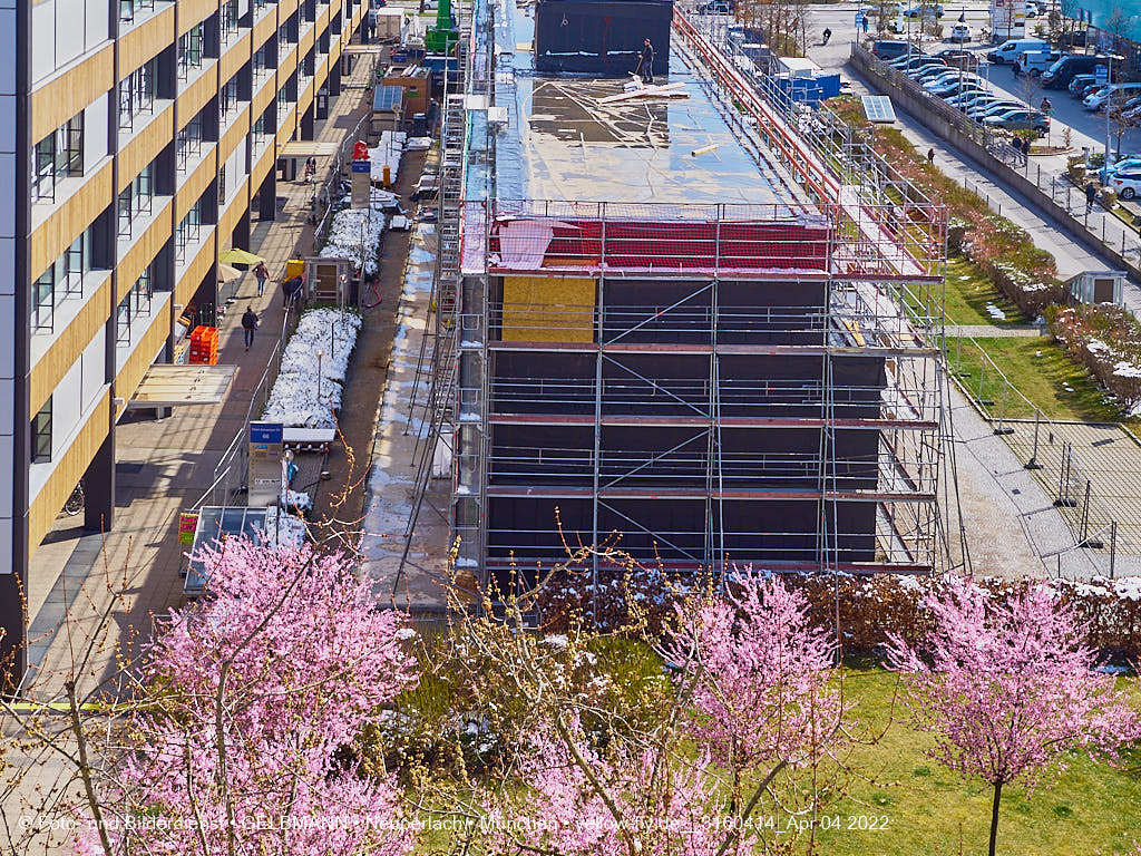 04.04.2022 - Baustelle Montessori Schule in Neuperlach