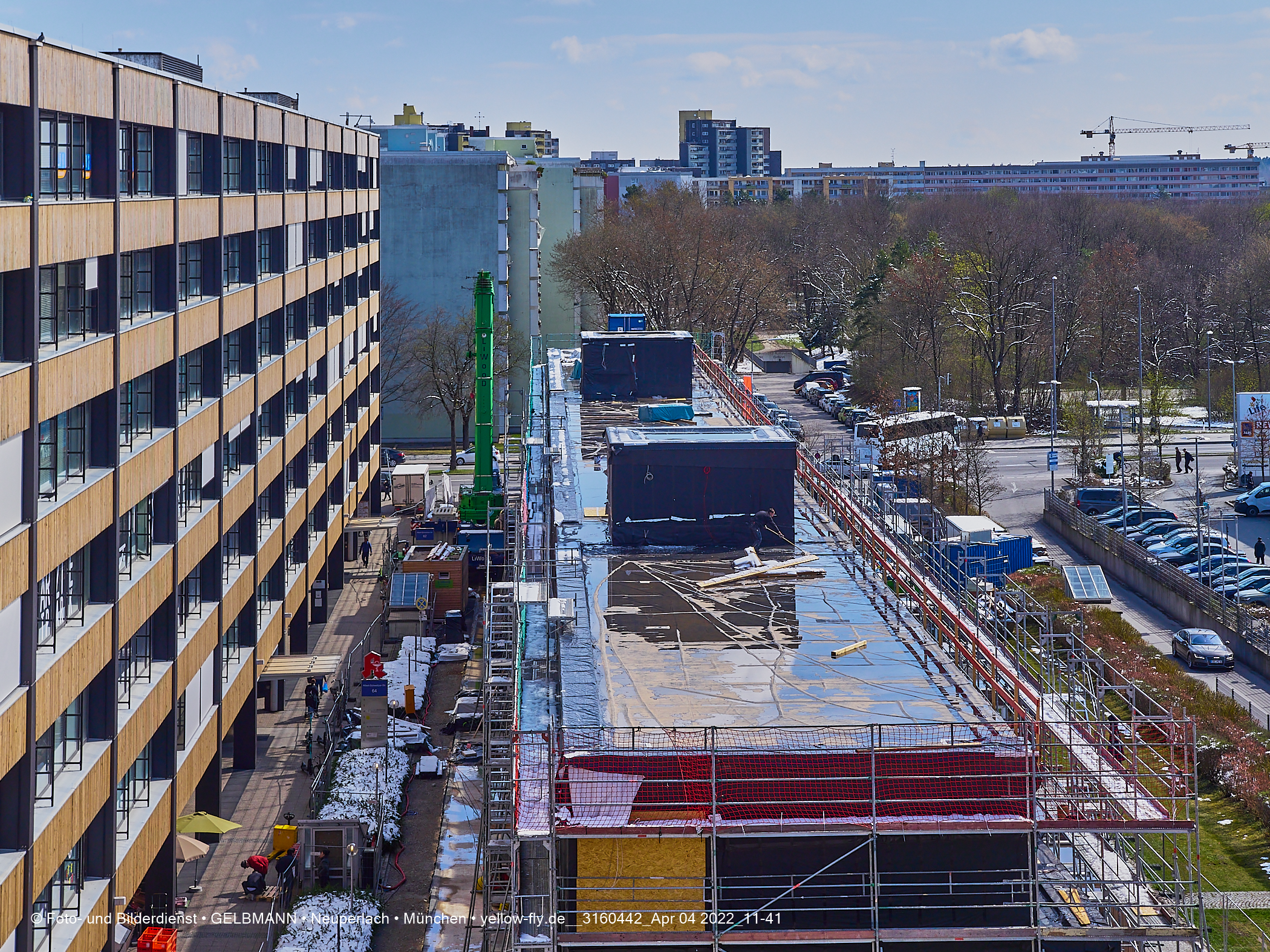 Baustelle Montessori Schule in Neuperlach