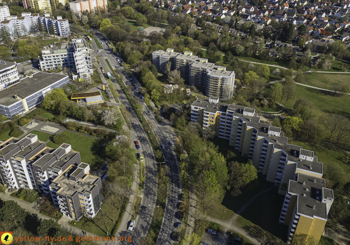 20.04.2022 - Marx-Zentrum und Karl-Marx-Ring 53-57 in Neuperlach