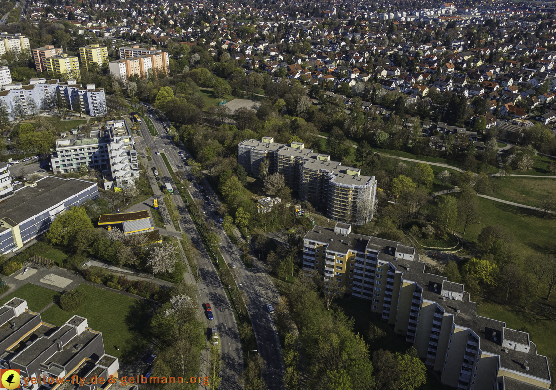 20.04.2022 - Marx-Zentrum und Karl-Marx-Ring 53-57 in Neuperlach