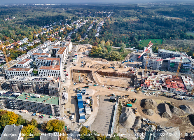 07.10.2022 - Baustelle Alexisquartier in Neuperlach