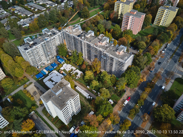 13.10.2022 - Sanierung in der Wohnanlage KArl-Marx-Ring 11-21 in Neuperlach