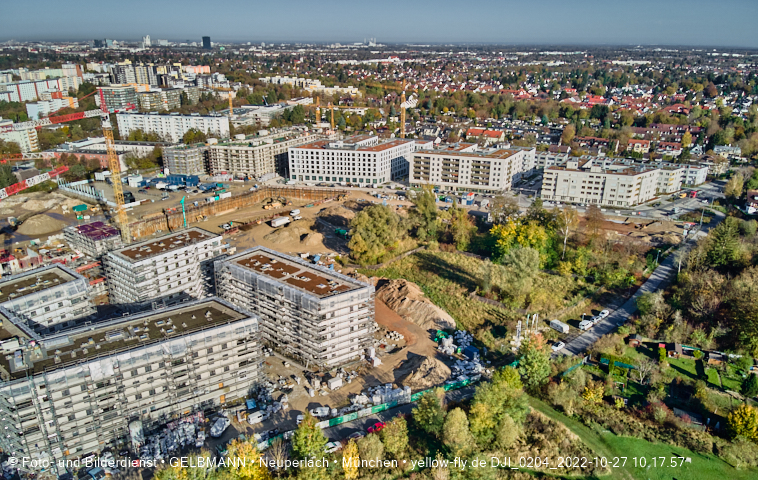 27.10.2022 - Baustelle Alexisquartier und PandionVerd in Neuperlach