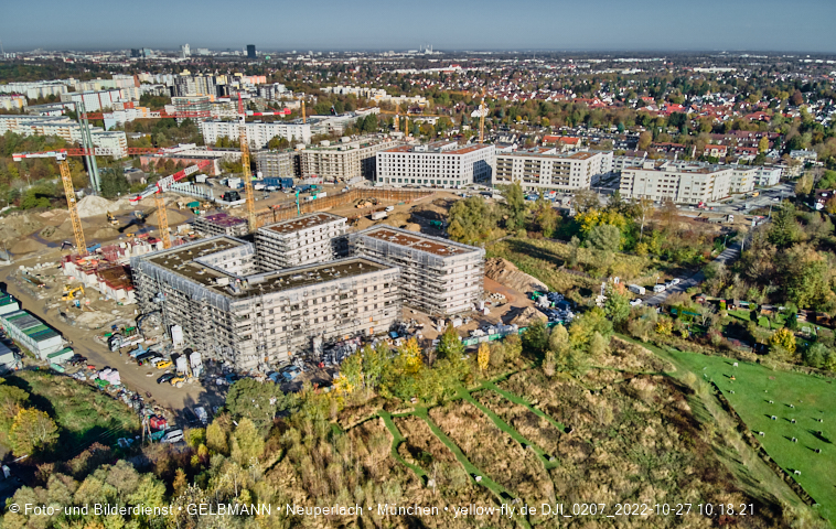 27.10.2022 - Baustelle Alexisquartier und PandionVerd in Neuperlach