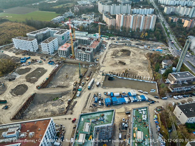 06.12.2022 - Baustelle Alexisquartier und PandionVerd in Neuperlach