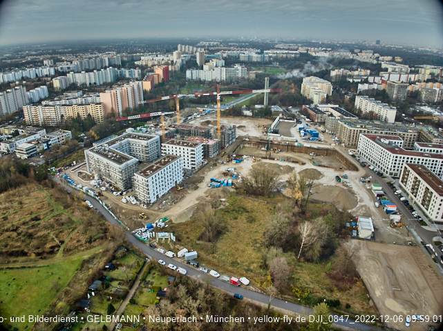 06.12.2022 - Baustelle Alexisquartier und PandionVerd in Neuperlach