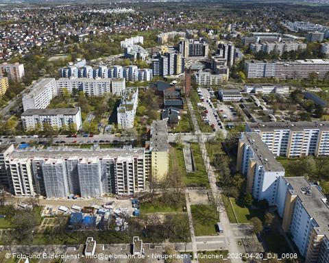 21.04.2023 - Marx-Zentrum und Karl-Marx-Ring 52-62 in Neuperlach