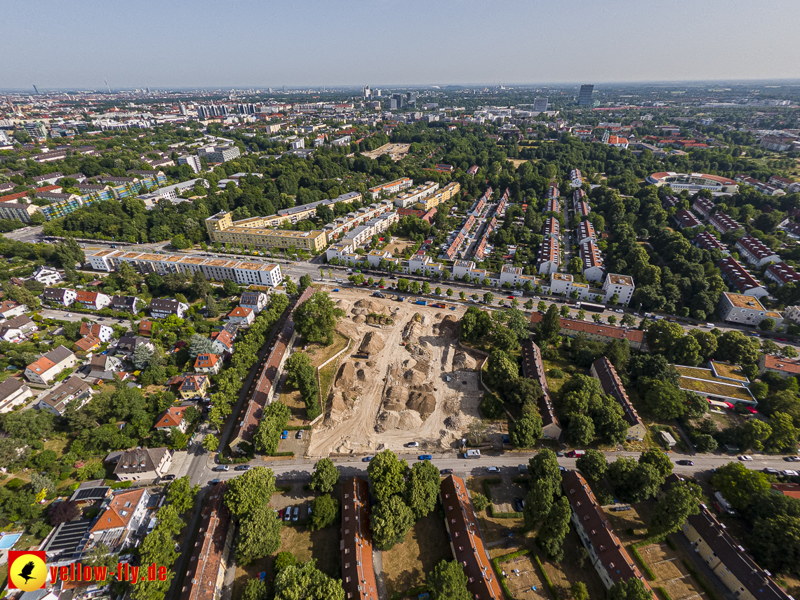 22.06.2023 - Baustelle Maikäfersiedlung zwischen Berg am Laim und Neuperlach