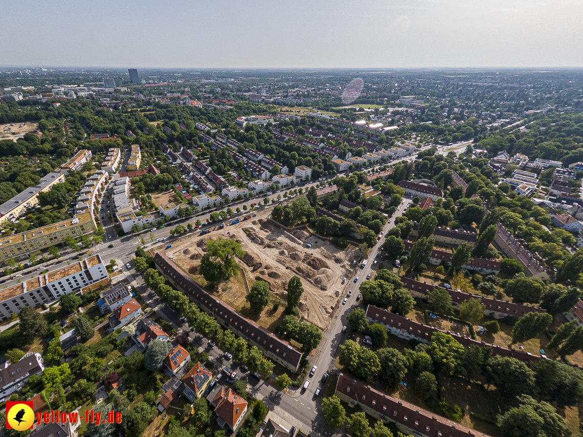 22.06.2023 - Baustelle Maikäfersiedlung zwischen Berg am Laim und Neuperlach