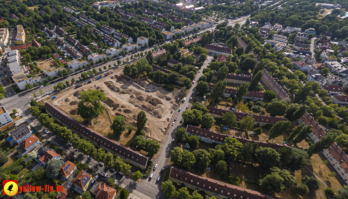 22.06.2023 - Baustelle Maikäfersiedlung zwischen Berg am Laim und Neuperlach