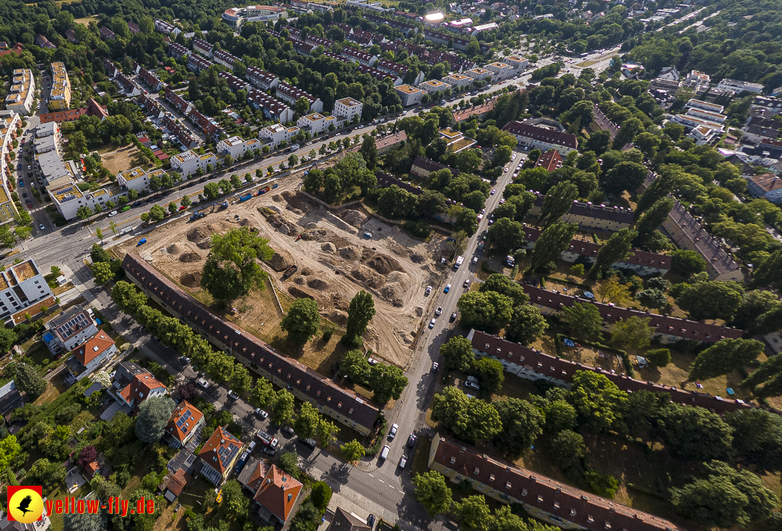 22.06.2023 - Baustelle Maikäfersiedlung zwischen Berg am Laim und Neuperlach