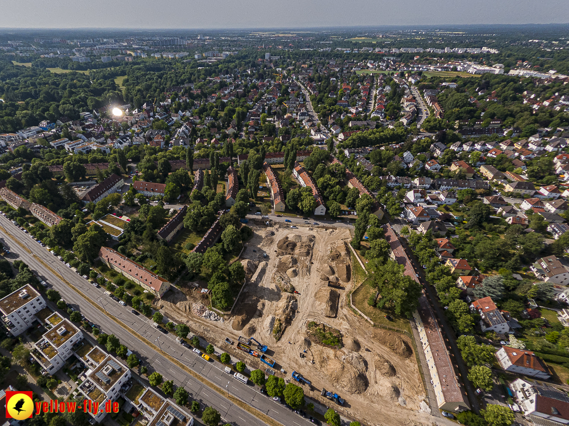 22.06.2023 - Baustelle Maikäfersiedlung zwischen Berg am Laim und Neuperlach