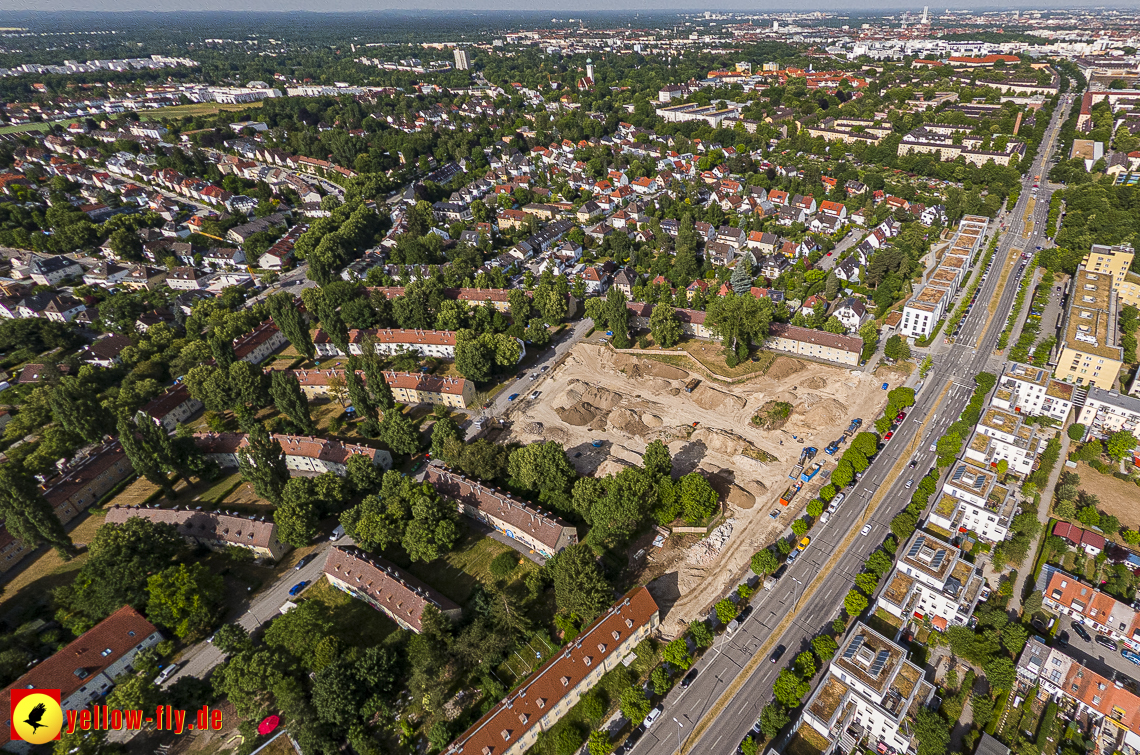 22.06.2023 - Baustelle Maikäfersiedlung zwischen Berg am Laim und Neuperlach