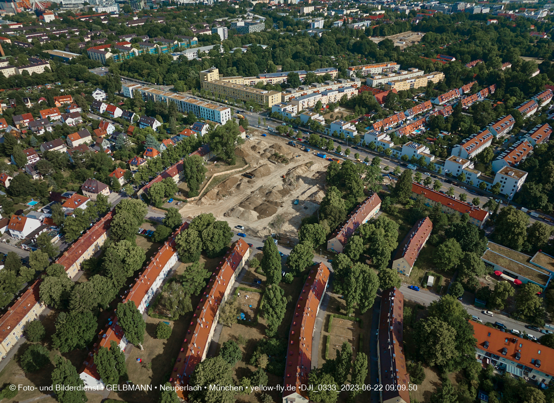 22.06.2023 - Baustelle Maikäfersiedlung zwischen Berg am Laim und Neuperlach