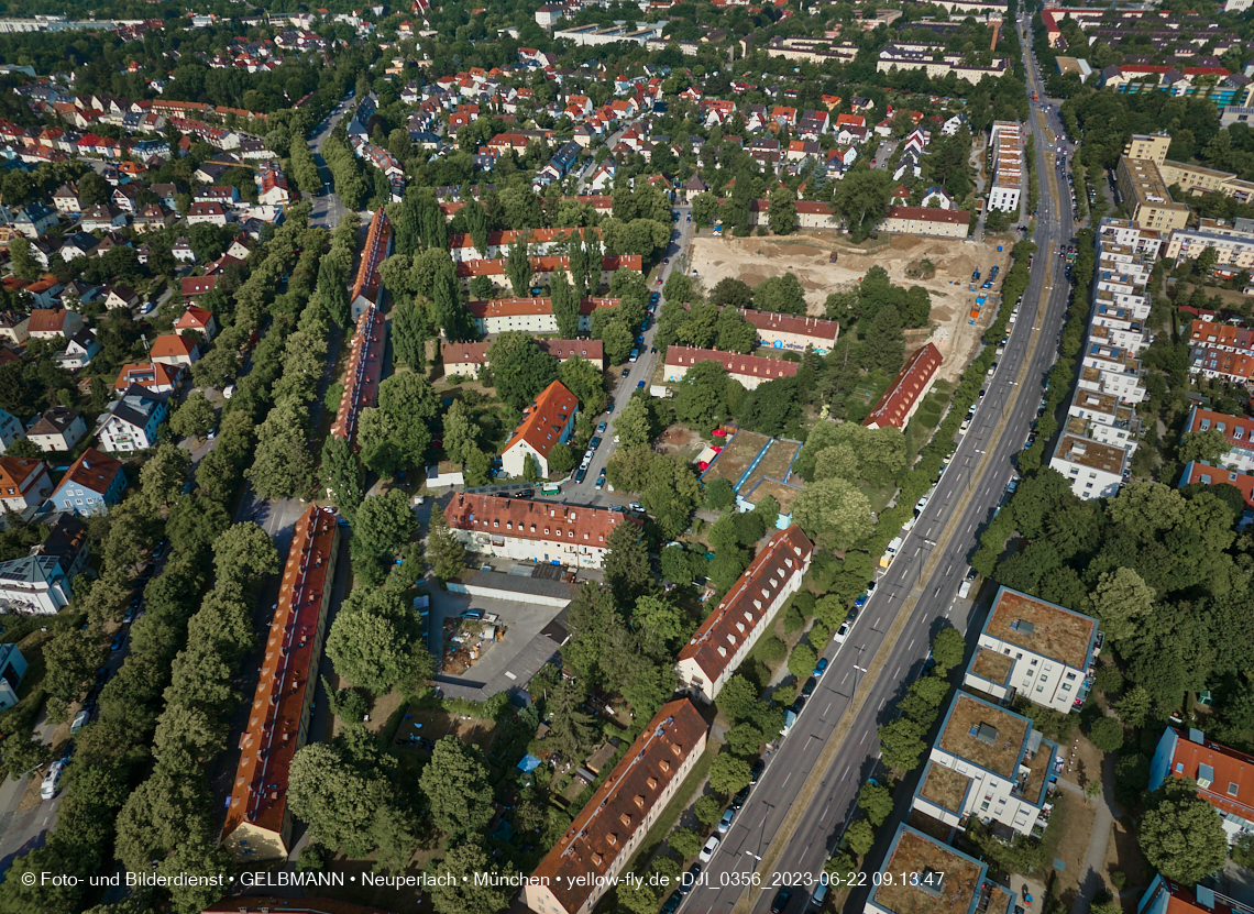 22.06.2023 - Baustelle Maikäfersiedlung zwischen Berg am Laim und Neuperlach