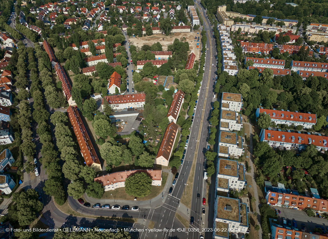 22.06.2023 - Baustelle Maikäfersiedlung zwischen Berg am Laim und Neuperlach