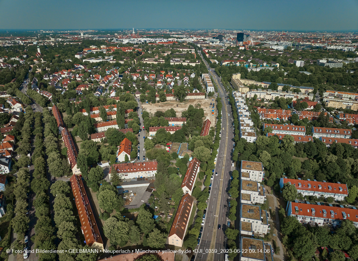 22.06.2023 - Baustelle Maikäfersiedlung zwischen Berg am Laim und Neuperlach