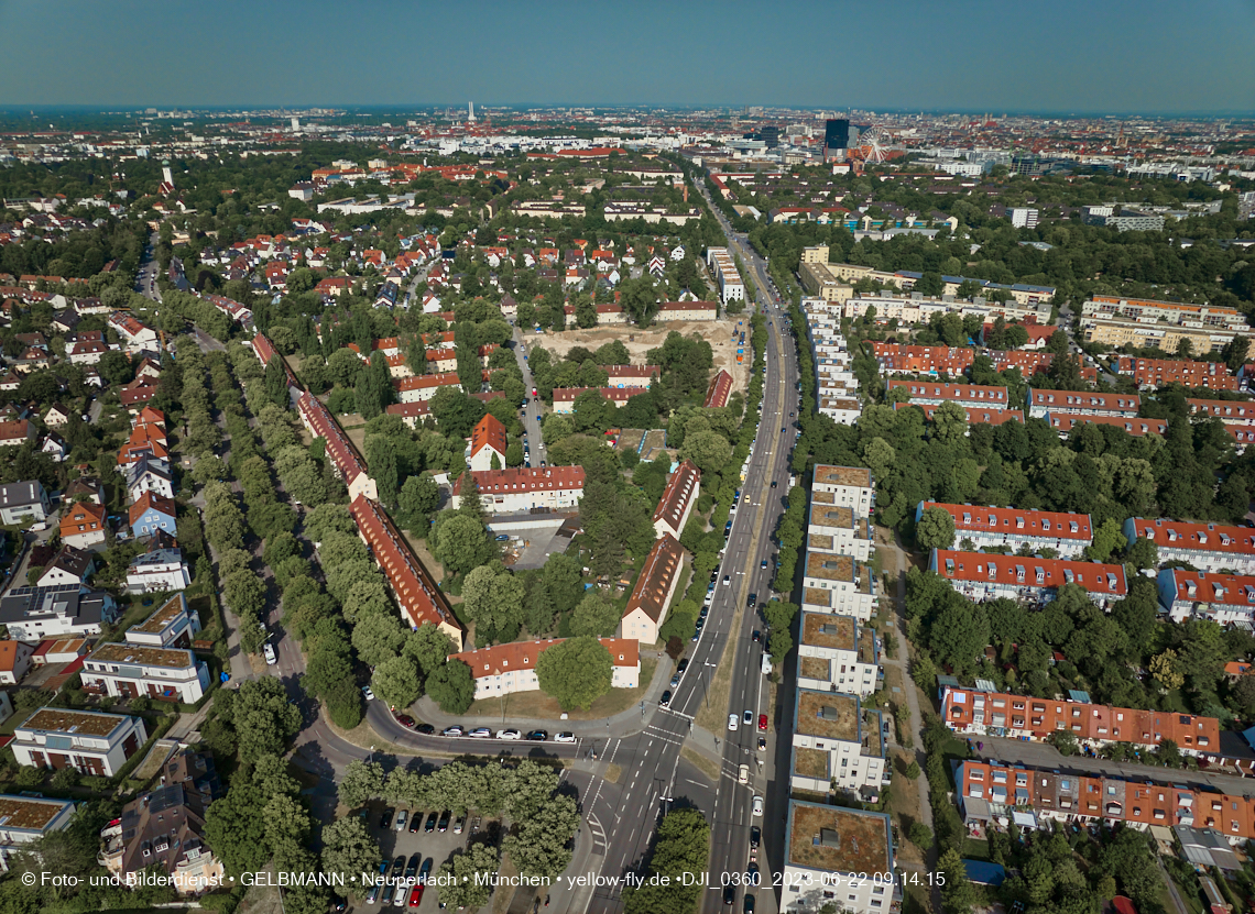 22.06.2023 - Baustelle Maikäfersiedlung zwischen Berg am Laim und Neuperlach