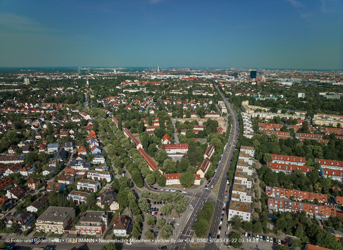 22.06.2023 - Baustelle Maikäfersiedlung zwischen Berg am Laim und Neuperlach